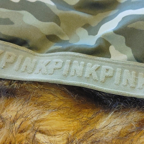 Victoria's Secret "PINK" L green camo bra - Picture 4 of 5